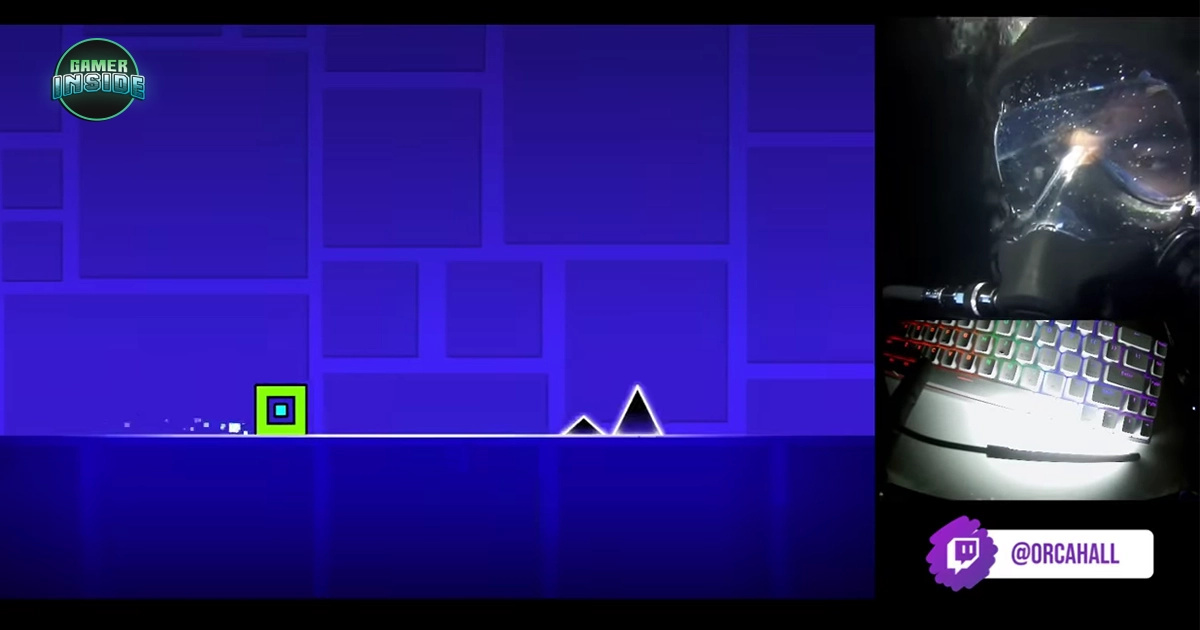 ผู้เล่น Geometry Dash สร้างความฮือฮาด้วยการเล่นเกมใต้น้ำ!