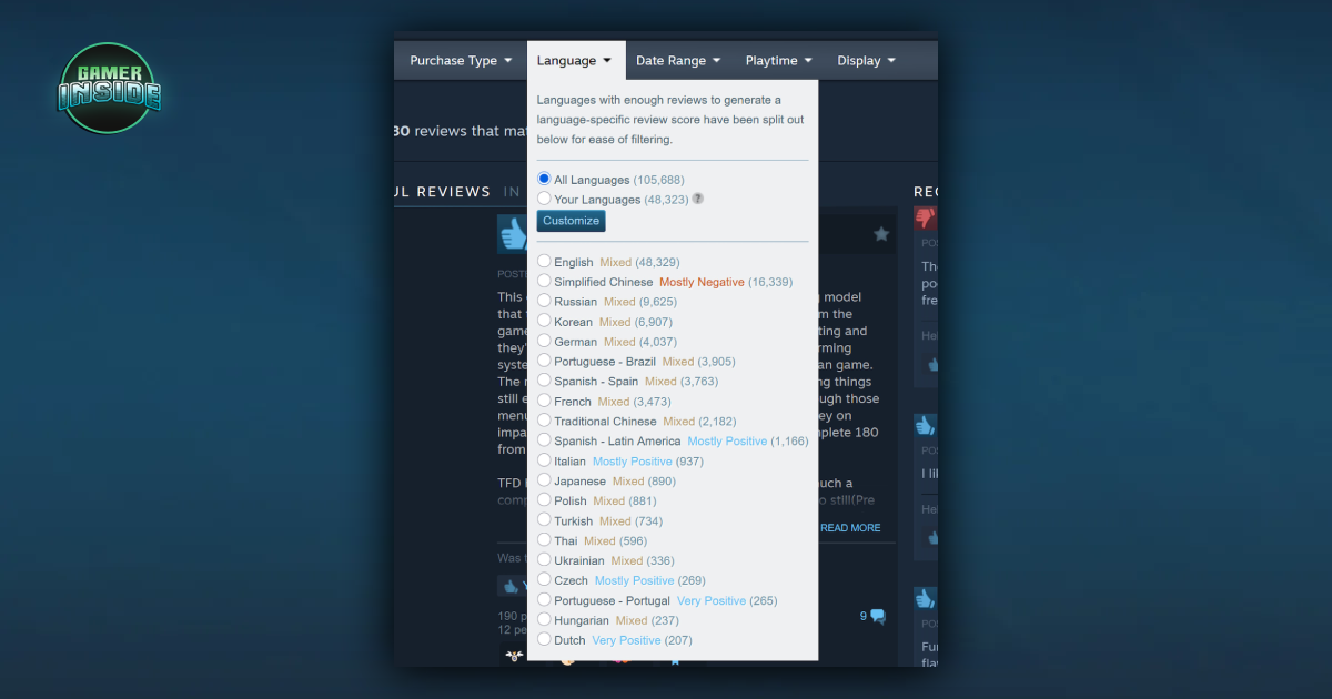 Steam เปิดตัวระบบคะแนนรีวิวแบบ 'แยกตามภาษา' เพื่อสะท้อนประสบการณ์ที่แตกต่างกันในแต่ละภูมิภาค