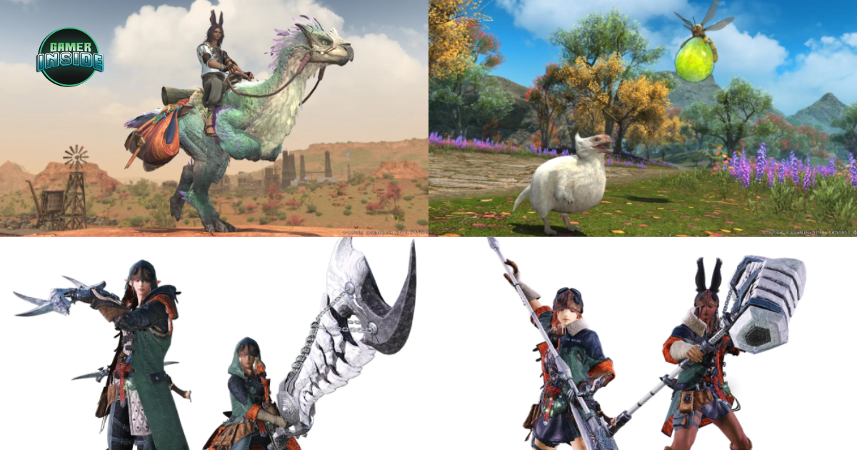 FFXIV x Monster Hunter Wilds เผยของรางวัล! เพิ่มมินเนียนน้องนก Seikret สุดน่ารัก