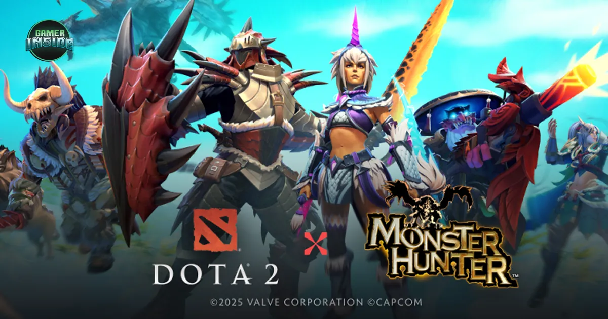 Dota 2 ประกาศครอสโอเวอร์ใหญ่ Monster Hunter! Dragon Knight แปลงร่างเป็น Rathalos