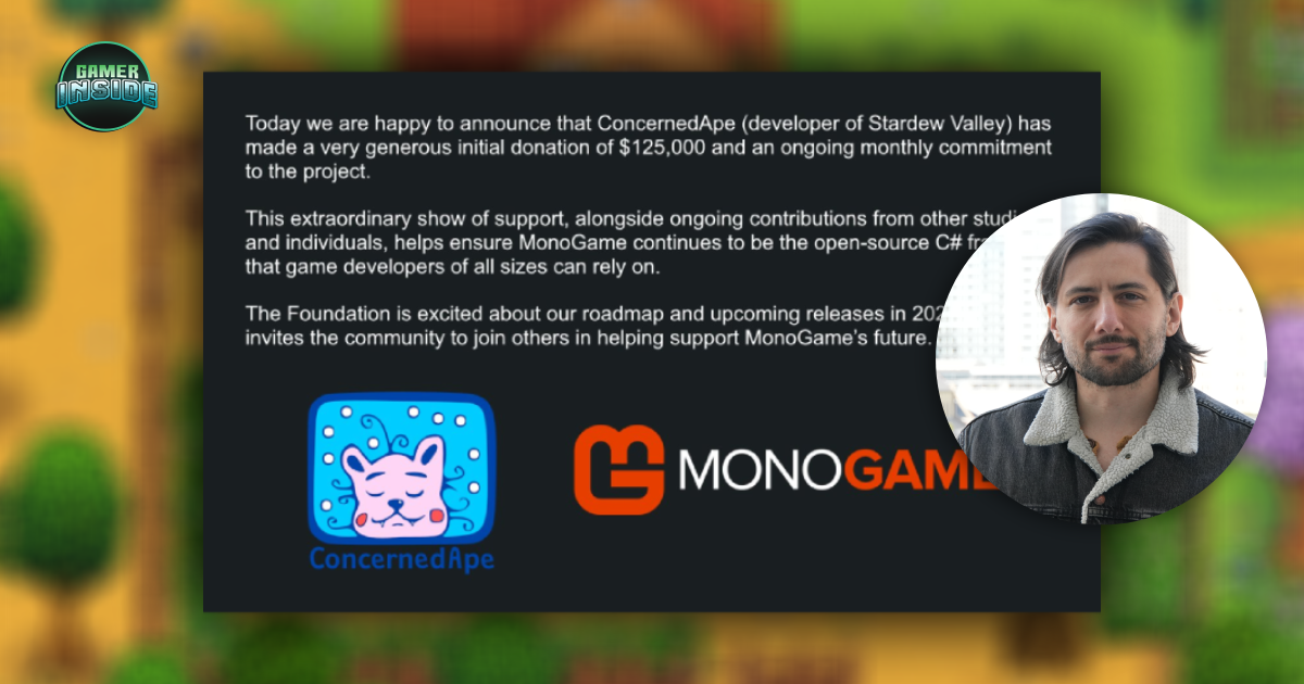หล่อสปอร์ตใจป๋า! ผู้สร้าง Stardew Valley บริจาคเงินกว่า 4 ล้านบาทสนับสนุน MonoGame