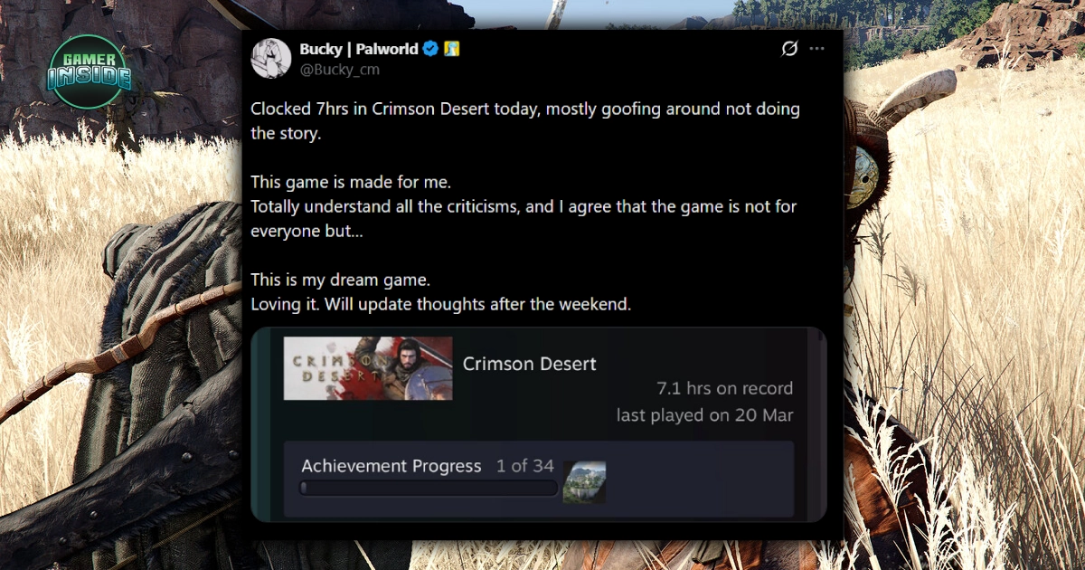 คนทำเกมยังโดนตก! Bucky จากทีมสร้าง Palworld โพสต์ชอบ Crimson Desert ยกให้เป็น 'เกมในฝัน'