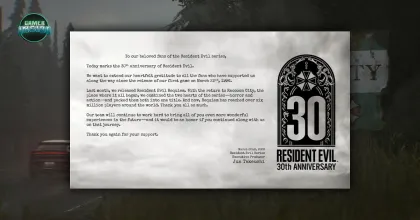 ฉลองครบรอบ 30 ปี! Jun Takeuchi ส่งสารขอบคุณแฟน Resident Evil ทั่วโลก และชื่นชม RE Requiem