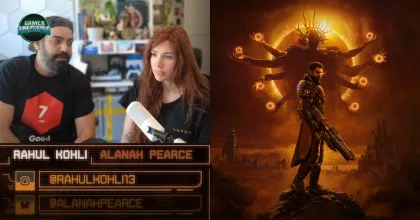 แอบแซว! นักพากย์ตัวละครหลักจากเกม Saros ใส่เสื้อรูป IGN 7/10 โชว์กลางไลฟ์สตรีมเกม คอมมูเม้ากันมันมือ
