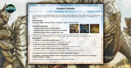 ข่าวดีนักล่า! Capcom ประกาศลดราคา Monster Hunter Wilds ถาวร พร้อมโละจัดชุดแพ็กเกจ DLC ใหม่