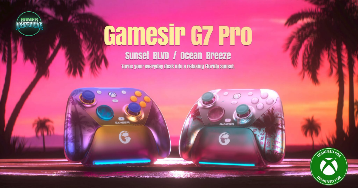 GameSir เปิดตัวจอย G7 Pro ลายใหม่ Sunset Boulevard และ Ocean Breeze ดีไซน์กลิ่นอาย GTA 6 จัดเต็มสเปก