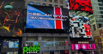 แฟนคลับ Mass Effect รวมพลังขึ้นบิลบอร์ด Times Square เดินหน้าสู้ EA เพื่อกู้วิกฤตแฟรนไชส์